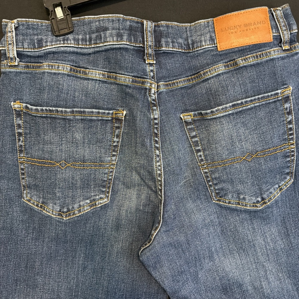 Lucky Brand Jeans Men's Blue 34x32 Stretch 410 Athletic Straight Fit Denim - Picture 4 of 12